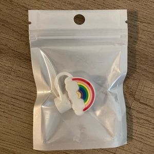 24oz venti tumbler cold cup rainbow straw topper for Starbucks cup